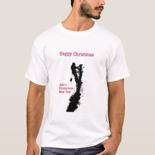 Happy Christmas arborist tree surgeons chainsaw T-Shirt