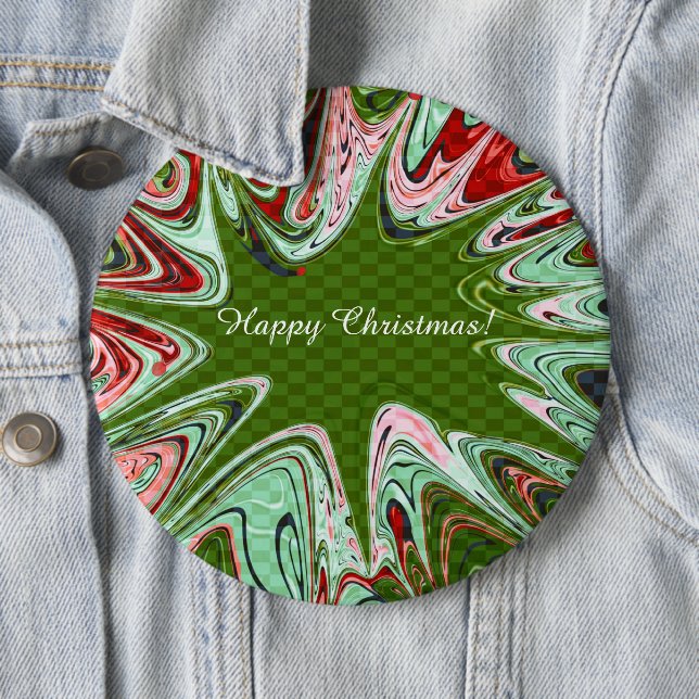 Happy Christmas Artsy Button (In Situ)