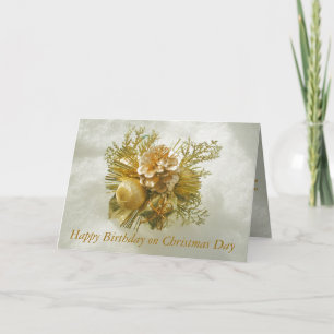 Happy Christmas Birthday Photo Card by Janz