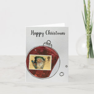 Happy Christmas Card - hand drawn ornament 2020-1