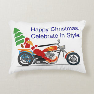 HAPPY CHRISTMAS, CELEBRATE IN STYLE DECORATIVE CUSHION