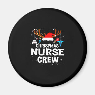 Happy Christmas Christmas Nurse Crew Magnet