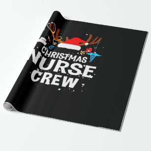 Happy Christmas   Christmas Nurse Crew Wrapping Paper