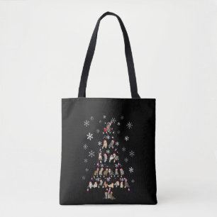 Happy Christmas Cute Cat Christmas Tree Tote Bag