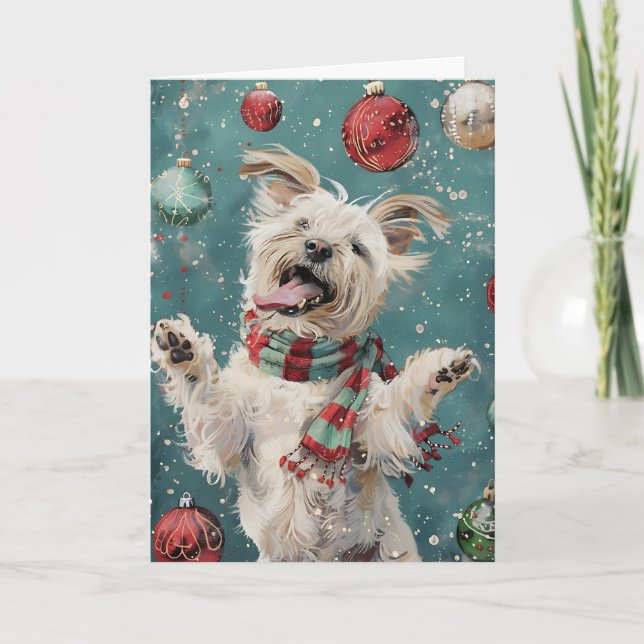 Happy Christmas Dog Card (Front)