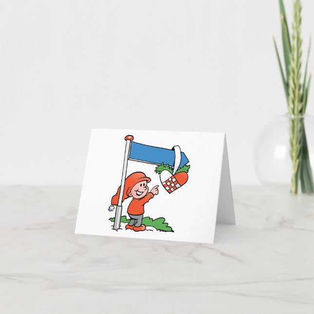 Happy Christmas Elf Thank You Card (Creator Uploaded)