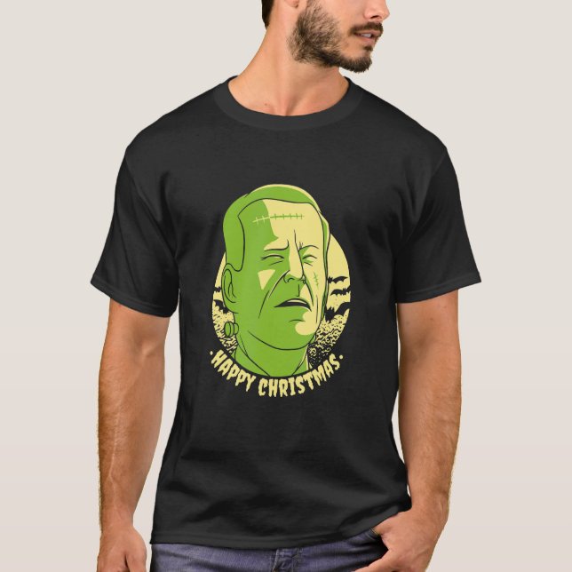 Happy Christmas Frankenstein T-Shirt (Front)