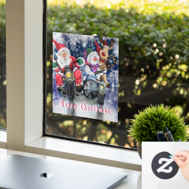 Happy Christmas Friends Funny Window Cling (Office)