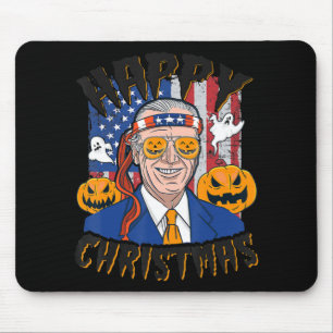 Happy Christmas Halloween Jokes Pumpkin Boo Fun Jo Mouse Pad