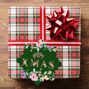 Happy Christmas Holiday Tree Decoration Card