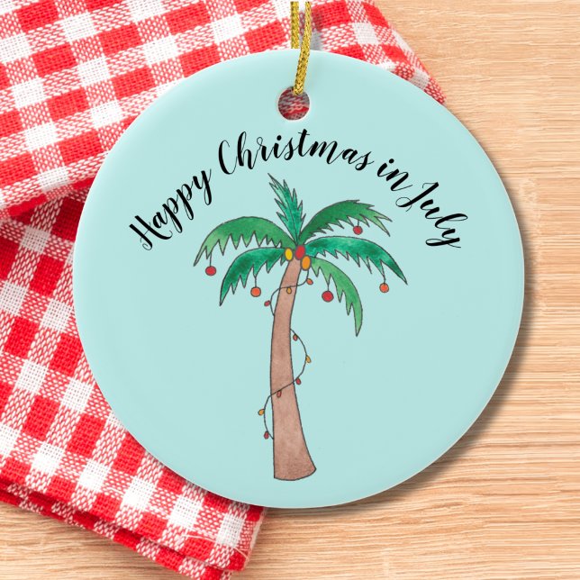 Happy Christmas In July  Ceramic Tree Decoration (Creator Uploaded)