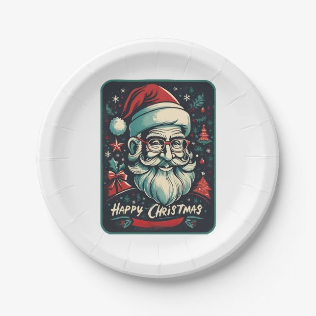 Happy Christmas is my blessing Paper Plate (Front)