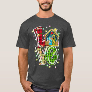 Happy Christmas Love Nativity Laurie Furnell XMas T-Shirt