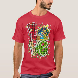 Happy Christmas Love Nativity Laurie Furnell XMas  T-Shirt