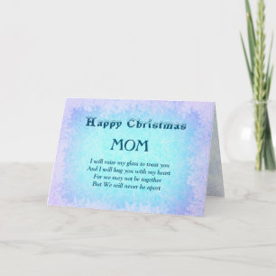 Happy Christmas Mom Distance Greeting Card