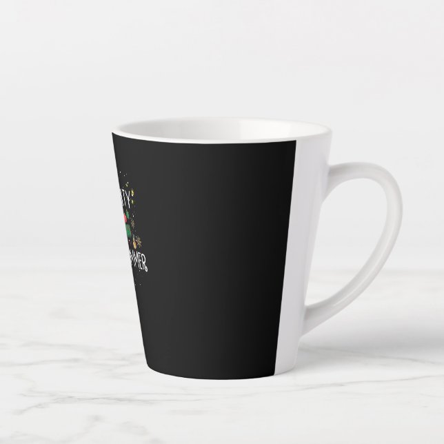 Happy Christmas | Naughty Nice Programmer Latte Mug (Right)