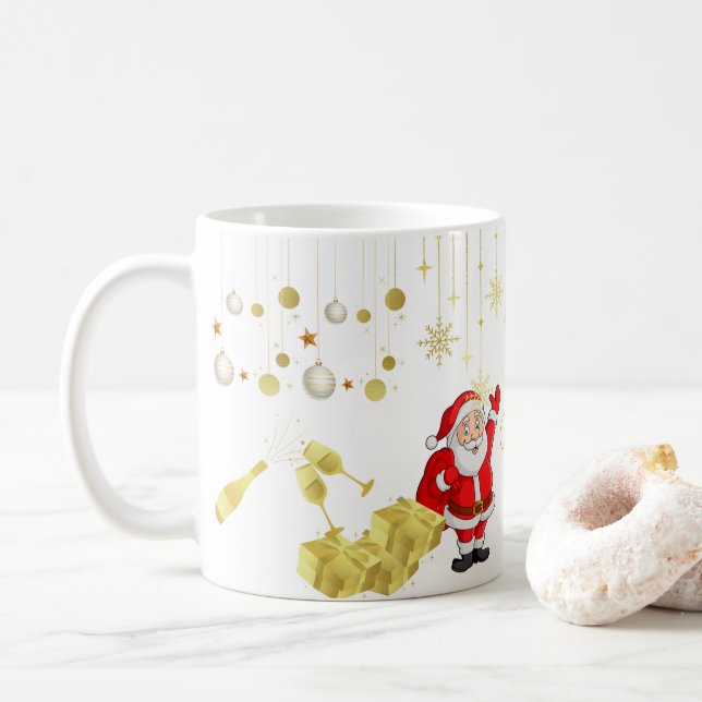 Happy Christmas & New Year Mug (With Donut)