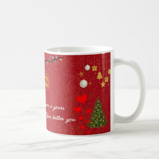 Happy Christmas & New Year Mug (Right)