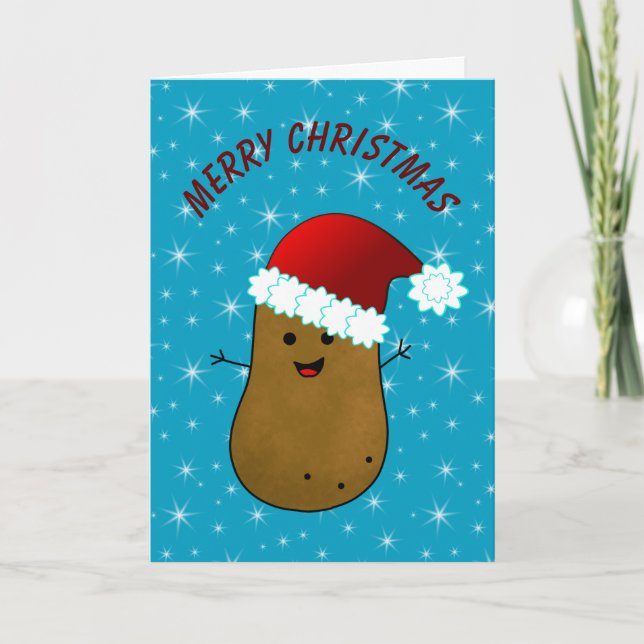 Happy Christmas Potato Holiday Card (Front)