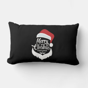 Happy Christmas   Santa Claus Say Merry Christmas Lumbar Cushion