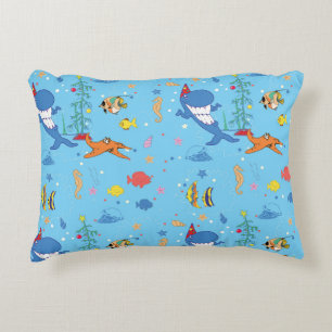 Happy Christmas Shark Decorative Cushion