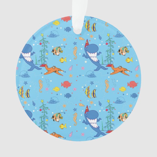 Happy Christmas Shark Ornament (Front)