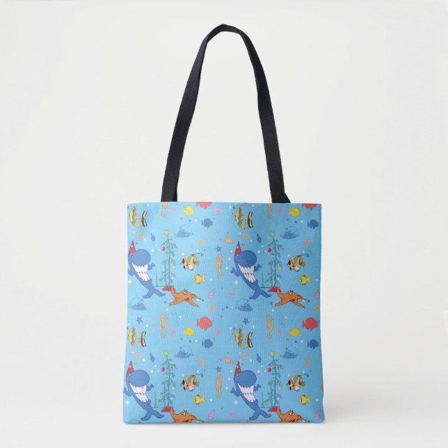 Happy Christmas Shark Tote Bag (Front)