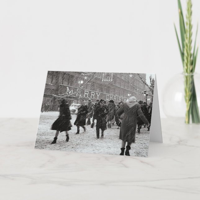 Happy Christmas Shopping! Holiday Card (Front)