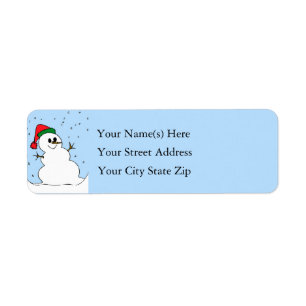 Happy Christmas Snowman Red Green Stocking Cap