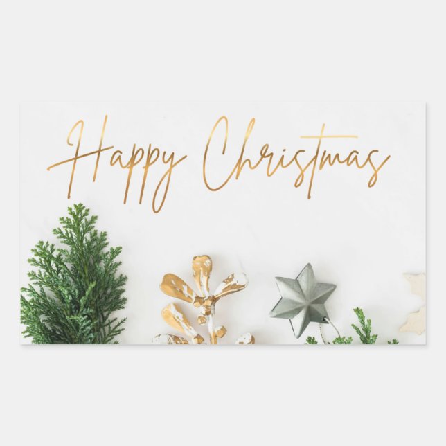 Happy Christmas Sticker (Front)