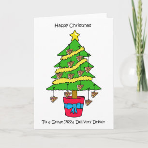 Happy Christmas to Pizza Delivery Driver  Card