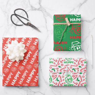 HAPPY Christmas Variety Wrapping Paper