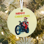 Happy Christmas Vintage Santa Biker   Metal Tree Decoration<br><div class="desc">Looking for the perfect way to say Merry Christmas to your family and friends? Look no further than the Happy Christmas Vintage Santa Biker! It's The Perfect Gift</div>