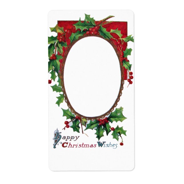 HAPPY CHRISTMAS WISHES WITH HOLLY BERRIES (Front)