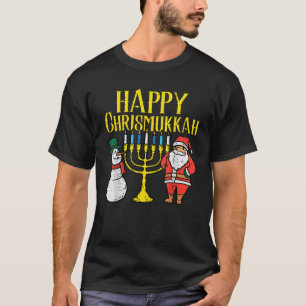 Happy Christmukkah Christmas Hanukkah Pajamas Chan T-Shirt