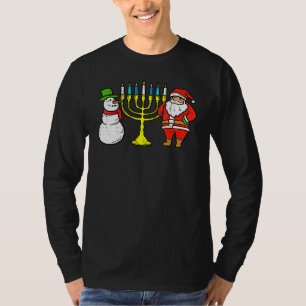 Happy Christmukkah Christmas Hanukkah Pajamas Chan T-Shirt