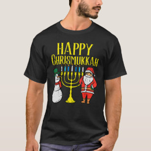 Happy Christmukkah Christmas Hanukkah Pyjamas Chan T-Shirt