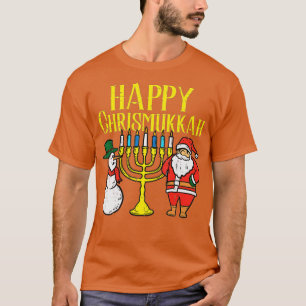 Happy Christmukkah Christmas Hanukkah Pyjamas Chan T-Shirt