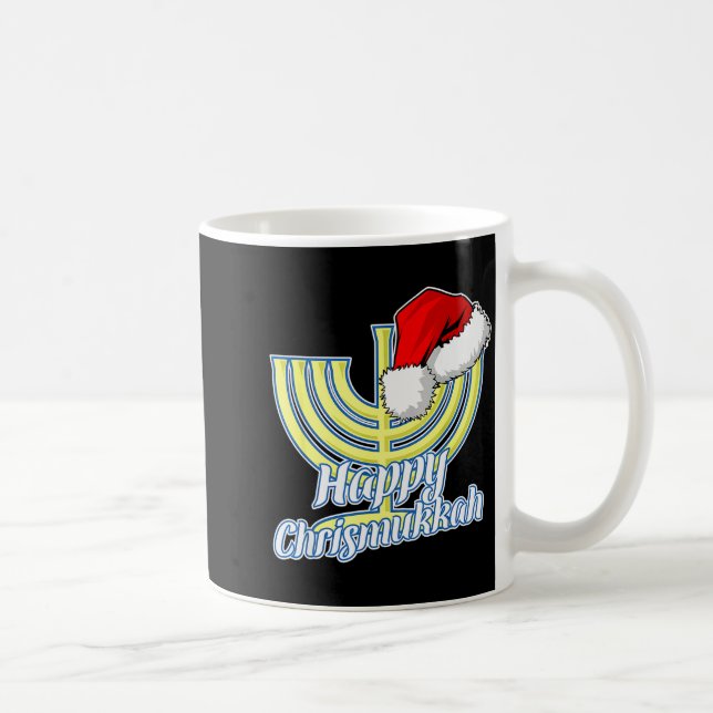 Happy Christmukkah Hanukkah Christmas  Coffee Mug (Right)