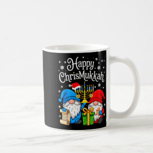 Happy Christmukkah Hanukkah Christmas Gnome Xmas F Coffee Mug