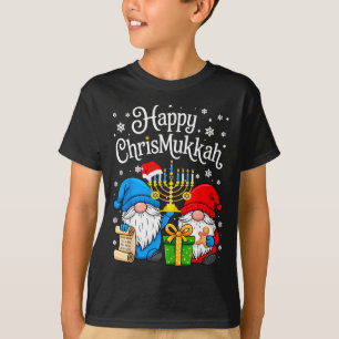 Happy Christmukkah Hanukkah Christmas Gnome Xmas F T-Shirt