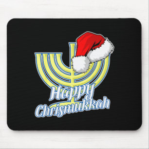 Happy Christmukkah Hanukkah Christmas Mouse Pad