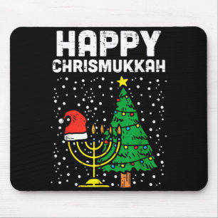 Happy Christmukkah Jewish Christmas Hanukkah Chanu Mouse Pad