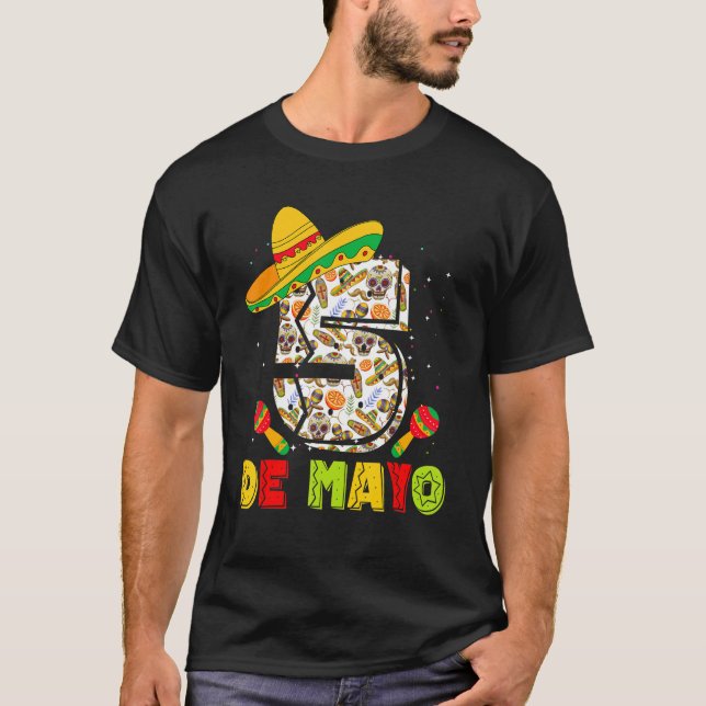 Happy Cinco De Mayo 2023 Mexican Party Lets Fiesta T-Shirt (Front)