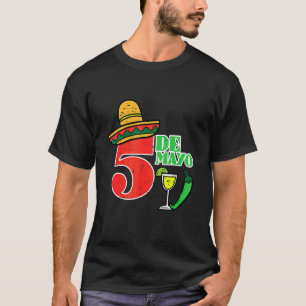 Happy Cinco De Mayo 5 Cinco Mexican Fiesta Party M T-Shirt