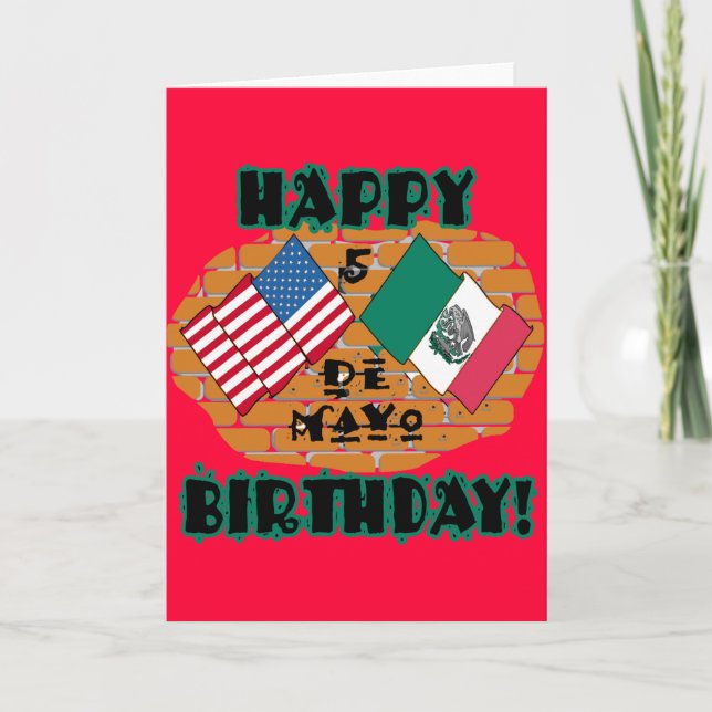 Happy Cinco de Mayo Birthday Card (Front)