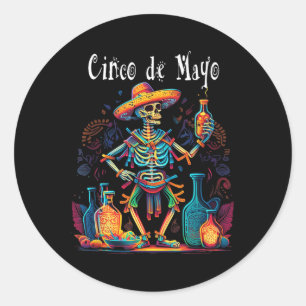 Happy Cinco De Mayo! Festival #06 Classic Round Sticker