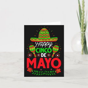 Happy cinco de mayo festive fiesta card