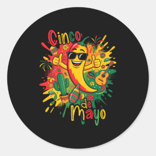 Happy cinco de mayo fiesta mexican party 5 de mayo classic round sticker