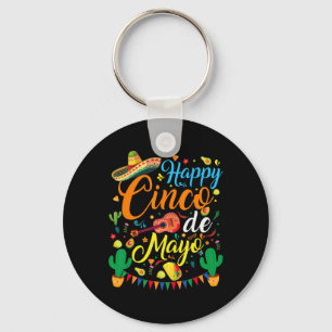 Happy Cinco De Mayo Fiesta Mexican Party 5 De Mayo Key Ring